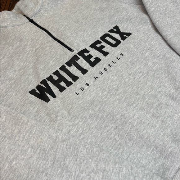 WHITEFOX Los Angeles Gray Half-Zip Sweatshirt - Picture 6 of 16